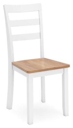 Gesthaven Dining Room Side Chair; Natural/White