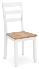 Gesthaven Dining Room Side Chair; Natural/White