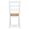 Gesthaven Dining Room Side Chair; Natural/White
