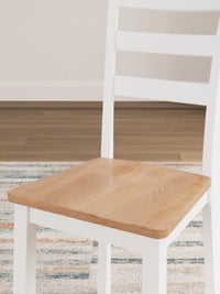 Gesthaven Dining Room Side Chair; Natural/White