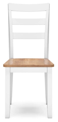 Gesthaven Dining Room Side Chair; Natural/White