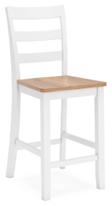 Gesthaven Barstool; Natural/White