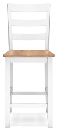 Gesthaven Barstool; Natural/White
