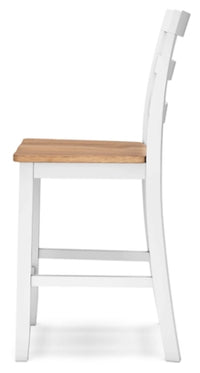 Gesthaven Barstool; Natural/White