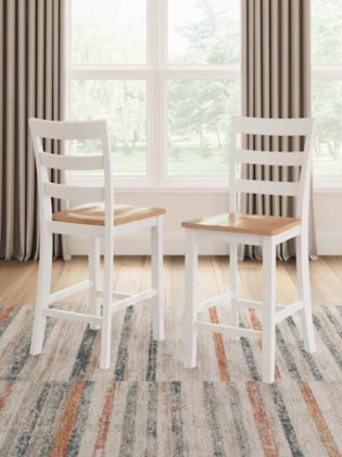 Gesthaven Barstool; Natural/White