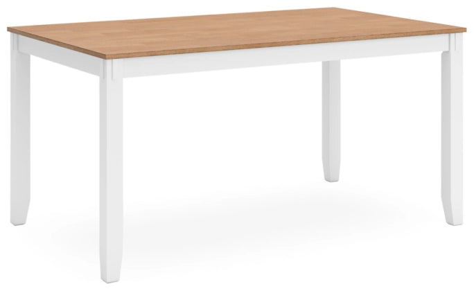 Gesthaven Dining Room Table Set; Natural/White