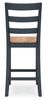 Gesthaven Barstool;Natural/Blue (Set of Two)