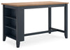 Gesthaven Rectangle Dining Room Counter Table;Natural/Blue