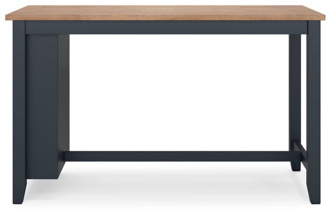 Gesthaven Rectangle Dining Room Counter Table;Natural/Blue