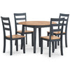 Gesthaven Dining Room Set with 4 chairs; Natural/Blue