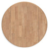 Gesthaven Round Dining Room Drop Leaf Table;Natural/Blue