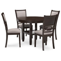 Langwest Dining Table and 4 Chairs (Set of 5)