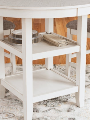 Erinberg DRM Counter Table Set (5/CN);ANTIQUE  WHITE