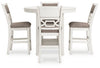Erinberg DRM Counter Table Set (5/CN);ANTIQUE  WHITE