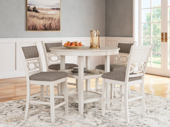 Erinberg DRM Counter Table Set (5/CN);ANTIQUE  WHITE