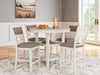 Erinberg DRM Counter Table Set (5/CN);ANTIQUE  WHITE