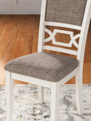 Erinberg Dining Table and 4 Chairs and Bench (Set of 6); Antique White