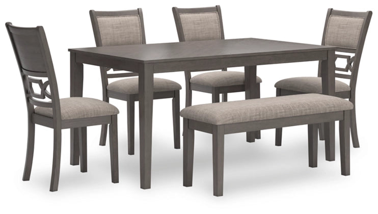 Wrenning Dining Room Table Set; Gray