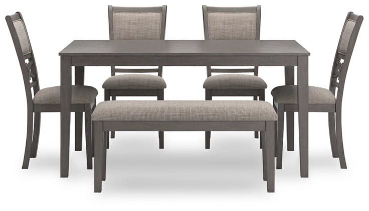 Wrenning Dining Room Table Set; Gray