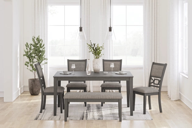 Wrenning Dining Room Table Set; Gray