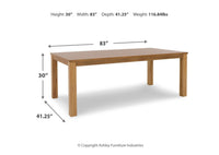 RISTOW DINING TABLE + ISANTI DINING CHAIR