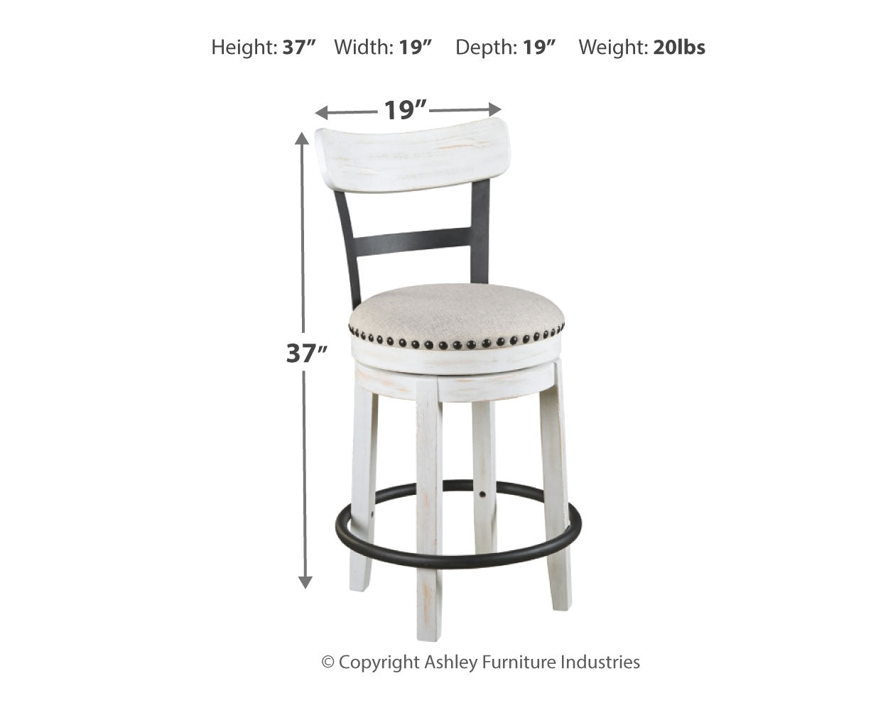 Valebeck Counter Height Bar Stool - Ashley Furniture - Brunei