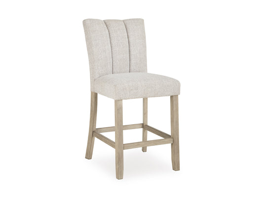 Karmenton Counter Height Barstool;Bisque