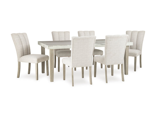 Karmenton 6-Piece Dining Set;Bisque