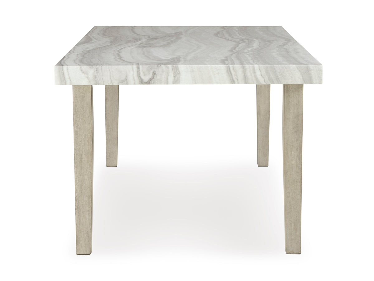 Karmenton Rectangular Dining Room Table;Bisque