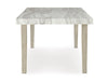 Karmenton Rectangular Dining Room Table;Bisque