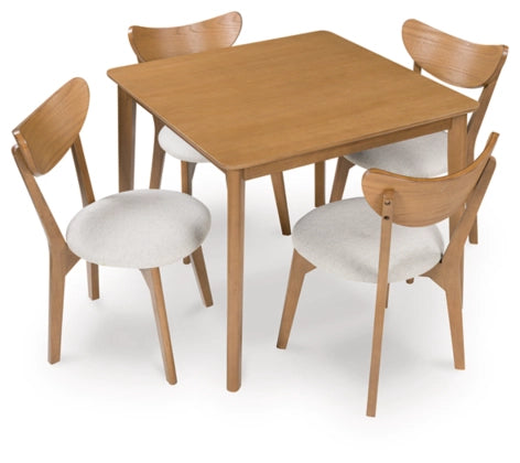 Fraddoni Dining Room Table Set;LIGHT BROWN