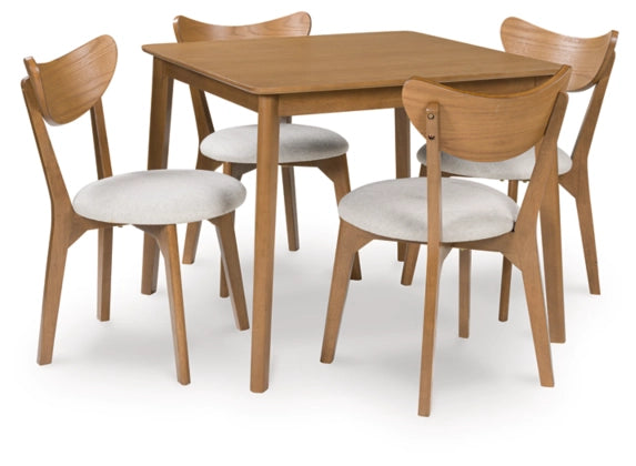 Fraddoni Dining Room Table Set;LIGHT BROWN