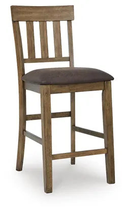 Broxtyn Counter Height Barstool;Light Brown