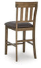 Broxtyn Counter Height Barstool;Light Brown