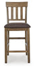 Broxtyn Counter Height Barstool;Light Brown