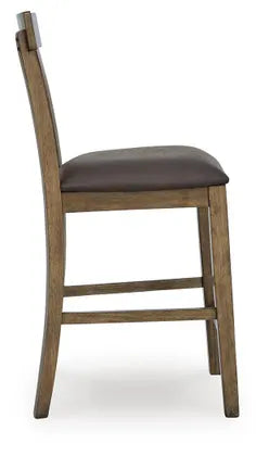Broxtyn Counter Height Barstool;Light Brown