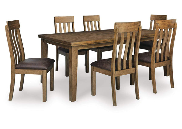 Broxtyn 6-Piece Dining Set;LightBrown