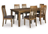 Broxtyn 6-Piece Dining Set;LightBrown