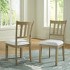 Calmoro Dining UPH Side Chair; Off White/Gray