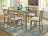 Calmoro Counter Height Dining Table and 6 Barstools;Gray