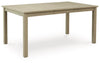 Calmoro RECT Dining Room EXT Table;Gray