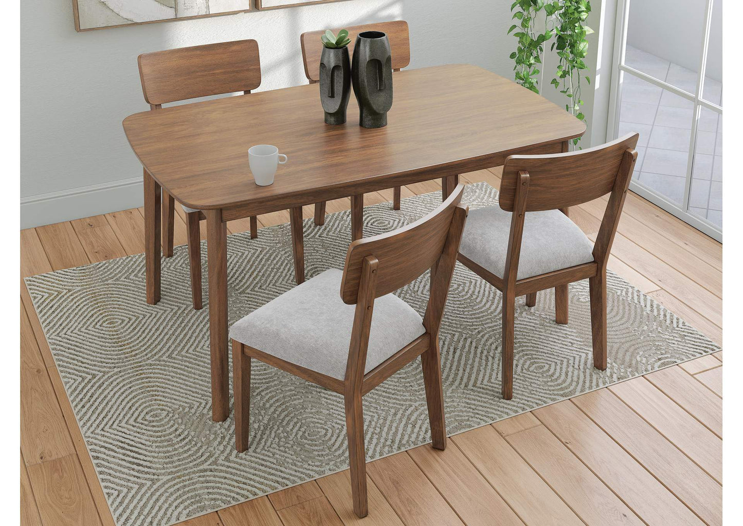 Lyncott Dining Set 5 - Piece;Brown