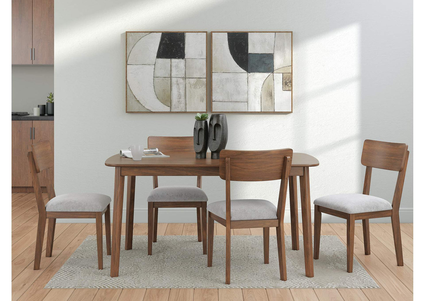 Lyncott Dining Set 5 - Piece;Brown