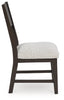 Westonfort Dining UPH Side Chair;Espresso (Set of Two)