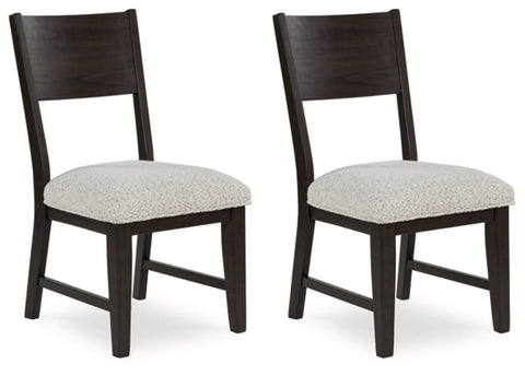 Westonfort Dining UPH Side Chair;Espresso (Set of Two)