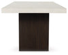 Westonfort Rectangular Dining Room Table;Espresso