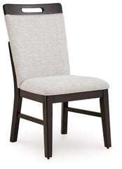 Neymorton Dining UPH Side Chair;Light Gray/Brown