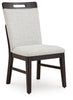 Neymorton Dining UPH Side Chair;Light Gray/Brown