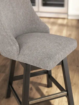 Neymorton UPH Swivel Barstool;Dark Grayish Brown