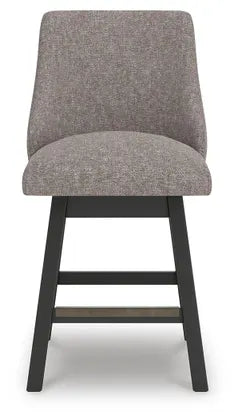 Neymorton UPH Swivel Barstool;Dark Grayish Brown